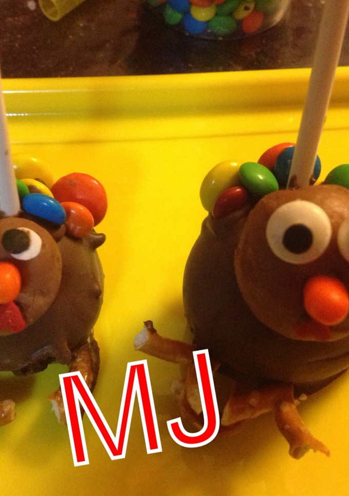 Una foto de Cake Pops turkey day