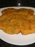 Filetes de pavo empanados