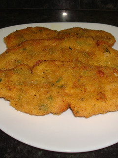 Una foto de Filetes de pavo empanados