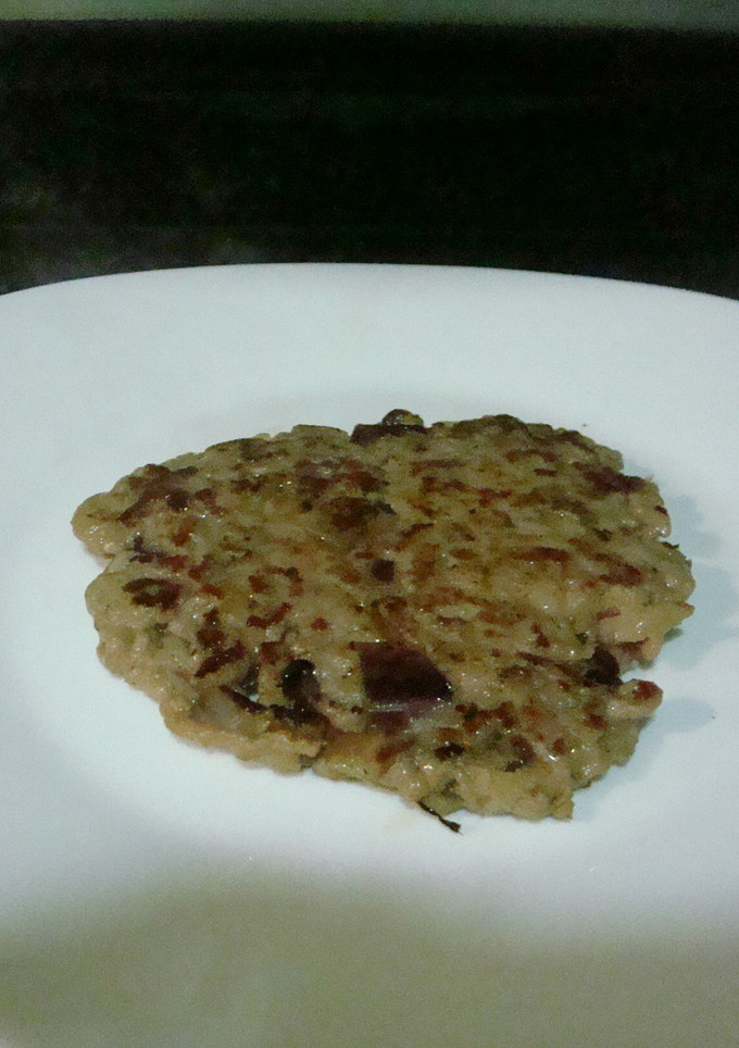 Una foto de Hamburguesa morada