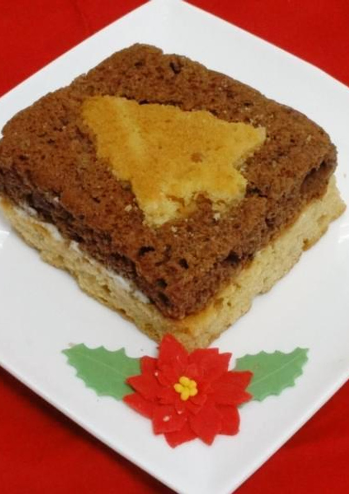 Una foto de Bizcocho de turrón de almendra y chocolate (sin gluten)
