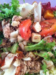 Una foto de Ensalada con queso