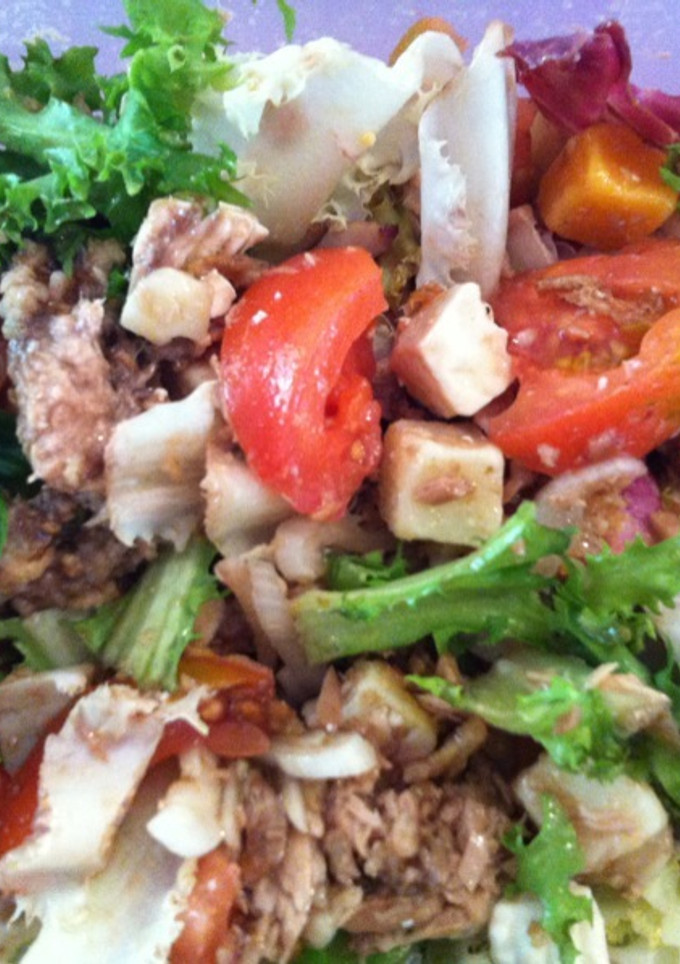 Una foto de Ensalada con queso