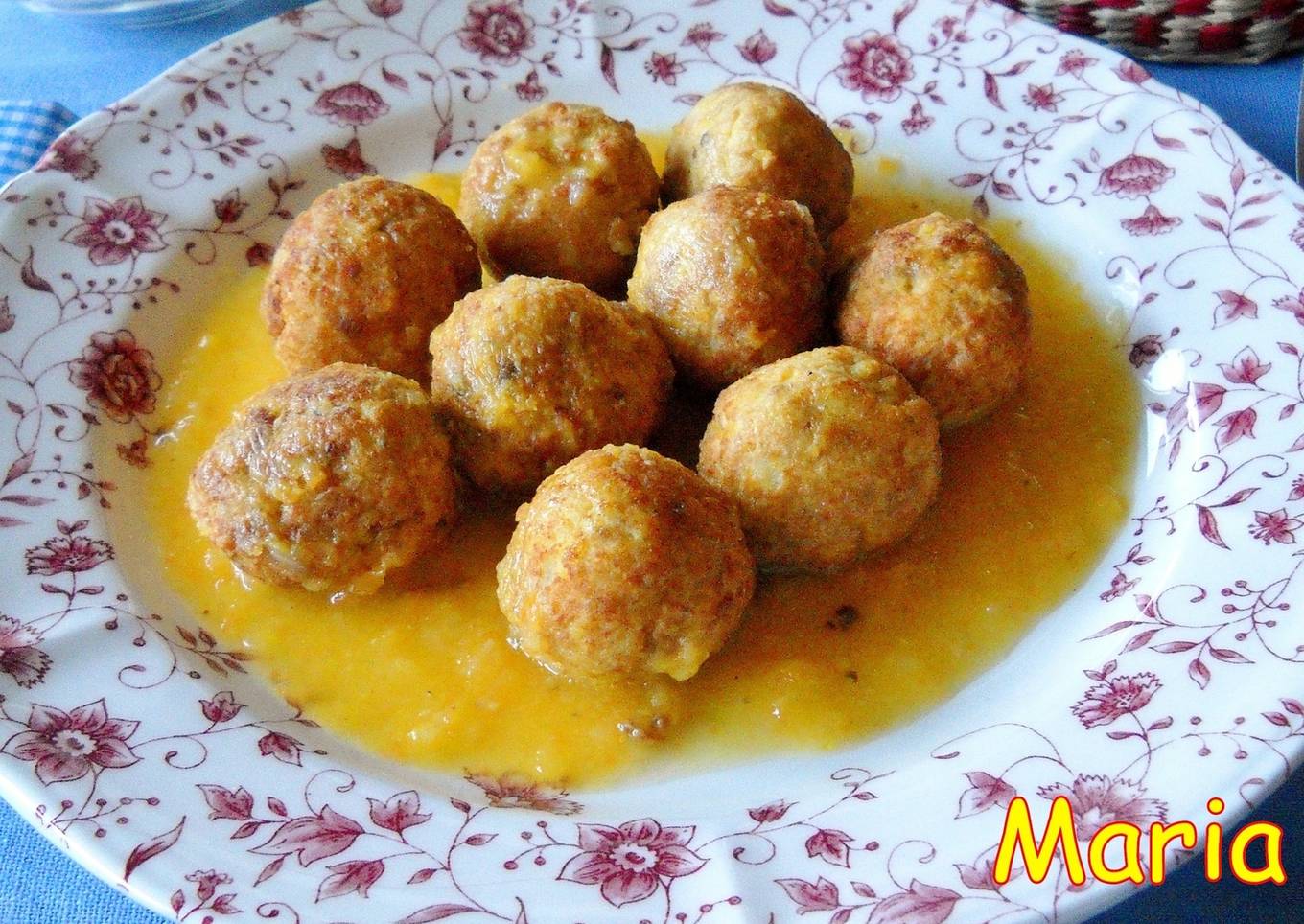 Albóndigas en salsa de calabaza<br />