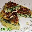 Tortilla de espinacas y bacalao