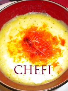 Una foto de Crema de puré de patata indekove