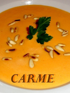 Una foto de Crema de verduras del caldo