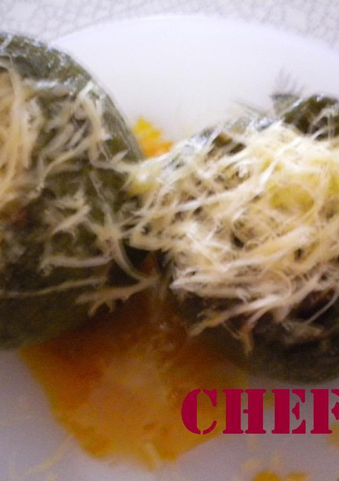 Una foto de Pimientos verdes rellenos de carne