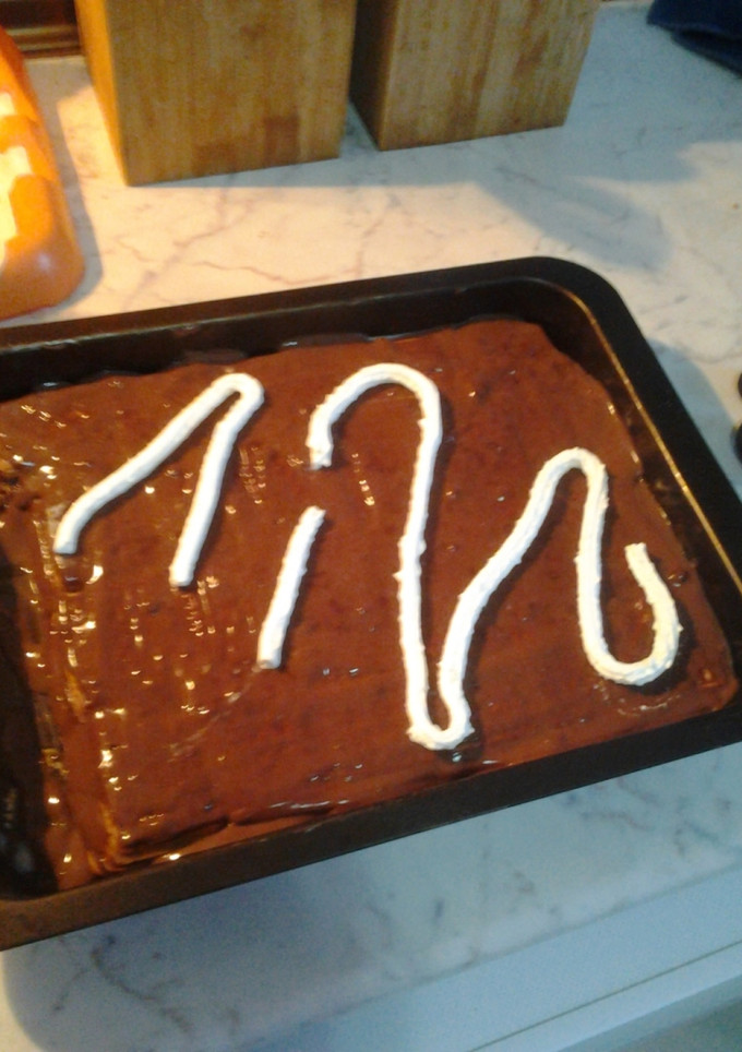 Una foto de Tarta de galletas relieve