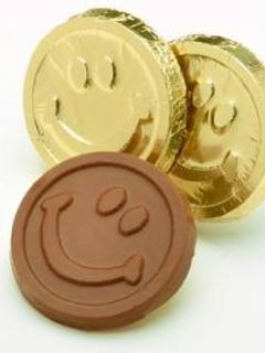 Una foto de Monedas de chocolate