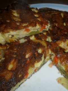 Una foto de Tortilla de pimientos morrones
