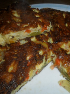 Una foto de Tortilla de pimientos morrones