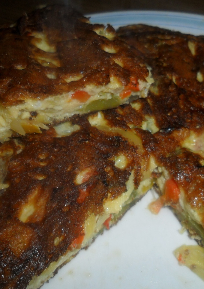 Una foto de Tortilla de pimientos morrones
