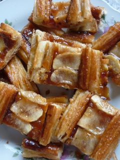 Una foto de Persianas de manzana de hojaldre