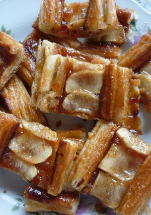 Una foto de Persianas de manzana de hojaldre