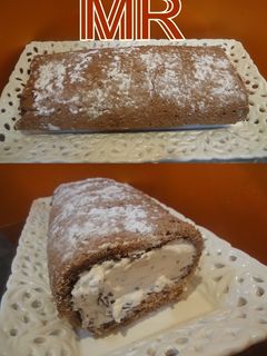 Una foto de Brazo de gitano de chantilly crujiente