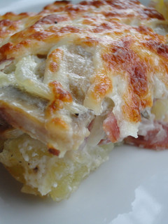 Una foto de Pastel de patatas a la carbonara