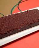 Turrón de chocolate con arroz inflado (rice krispies)