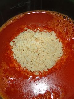 Una foto de Salsa rápida de langostinos