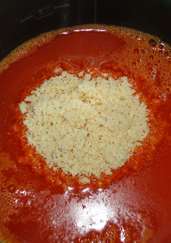 Una foto de Salsa rápida de langostinos