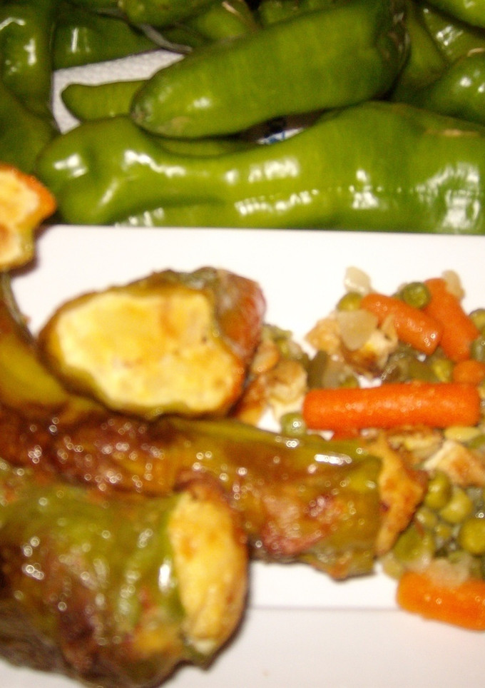 Una foto de Pimientos rellenos de tortilla de patatas
