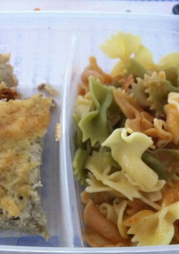 Una foto de Pastel de berenjena y pasta 