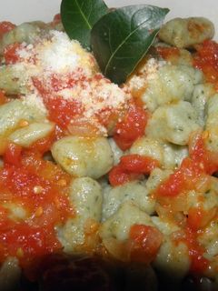 Una foto de Ñoquis de espinaca para la dieta