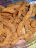 Calamares rebozados en pan rallado