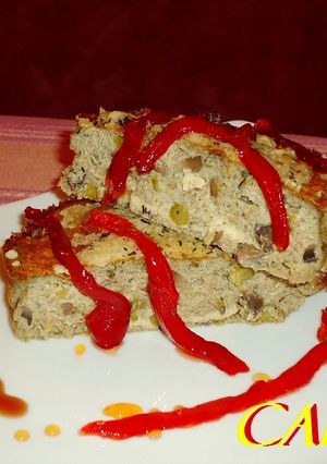 Una foto de Pastel de champiñones y trigueros