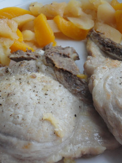 Una foto de Chuletas de cerdo en papillote