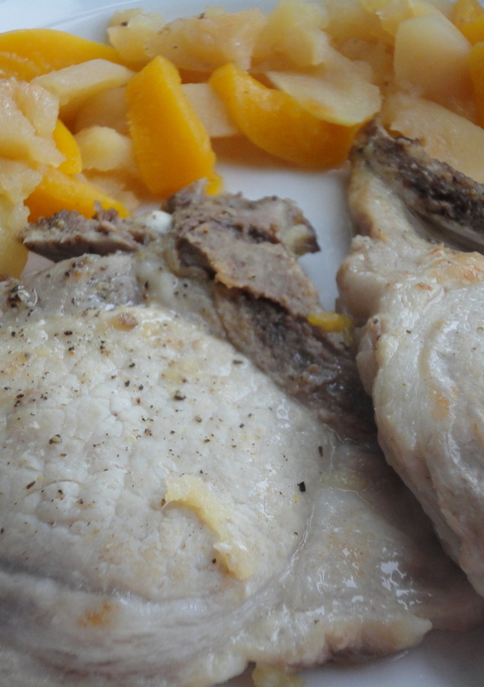 Una foto de Chuletas de cerdo en papillote