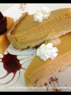 Una foto de Pastel de calabaza o Pumpkin pie