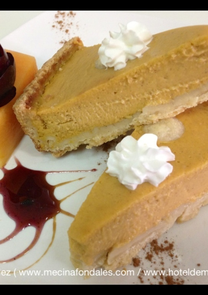 Una foto de Pastel de calabaza o Pumpkin pie