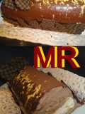 Bûche de Noël de trufa y mango