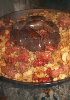 Una foto de Migas a la leña con sabor de tomillo y romero