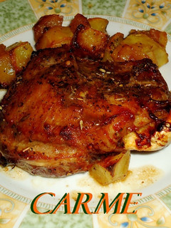 Una foto de Carrilleras de cerdo asadas con patatas