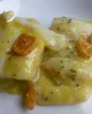 Bacalao con ajetes al pil pil