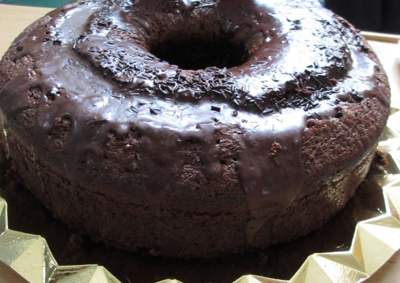 Bizcocho grande de chocolate<br />