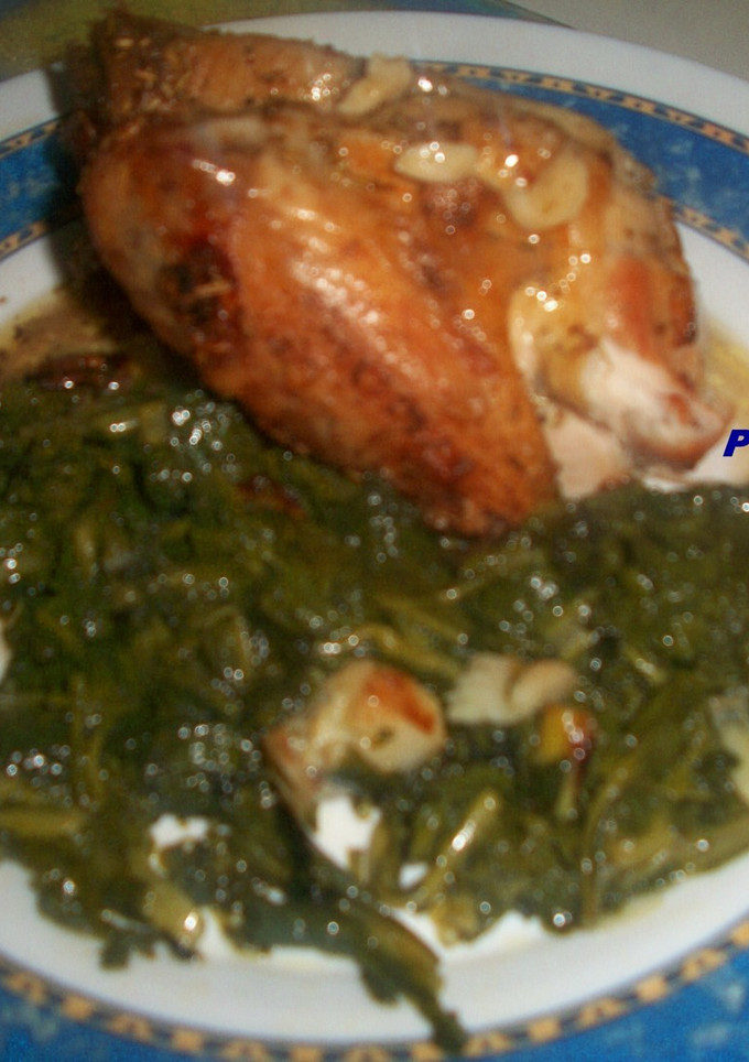 Una foto de Pechuga de pollo asada al Albariño
