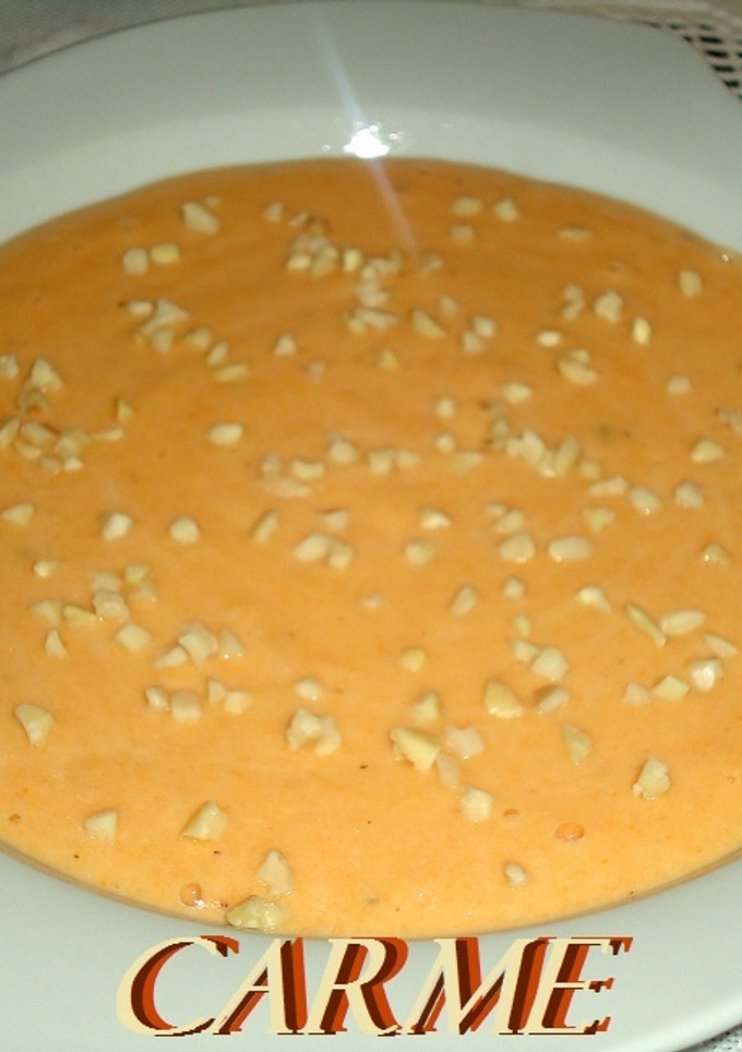 Una foto de Crema de verduras y garbanzos
