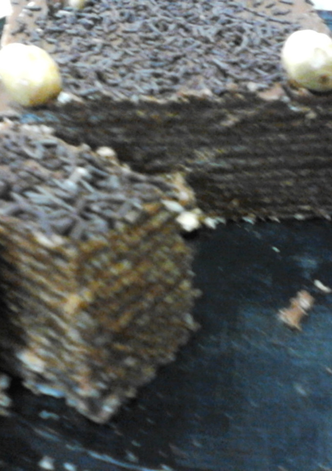 Una foto de Tarta de obleas de nocilla y nutella