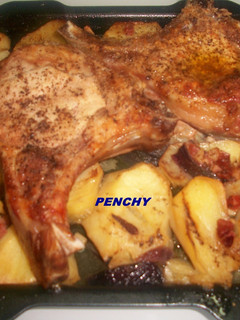 Una foto de Chuletas de cerdo asadas al brandy