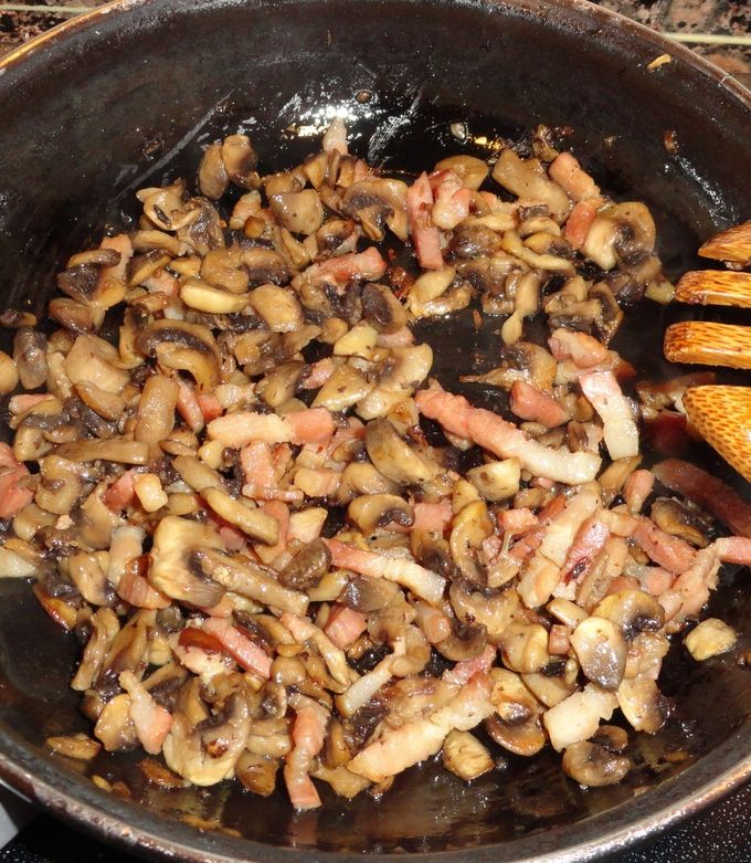 Foto principal de Champiñones salteados con beicon