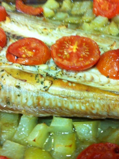 Una foto de Lenguado al horno
