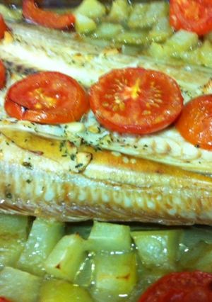 Una foto de Lenguado al horno
