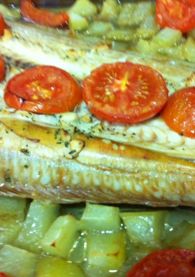 Una foto de Lenguado al horno