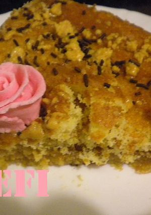 Una foto de Tarta de turrón blando