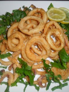 Una foto de Calamares a la pimienta fritos