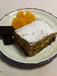 Una foto de Bizcocho con chocolate al aroma de azahar