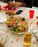 Ensalada de salmón ahumado para Navidad